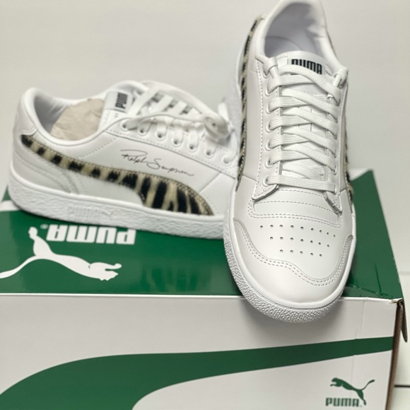 Puma White Ralph Sampson with Wild Strip Leather Sneaker - Picture 8 of 8